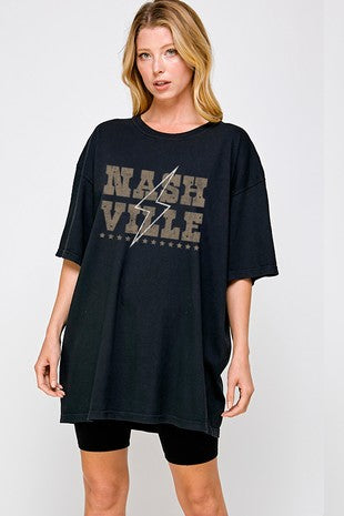 Nashville Oversized Graphic Tee SexyModest Boutique