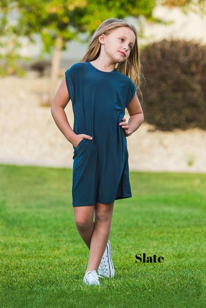 Kids Pocket Tee Modest Dress By Brigitte Brianna - SexyModest Boutique