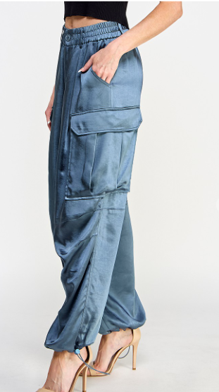 Silky Cargo Pants