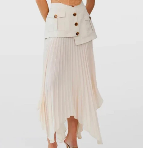 Josephine High Rise Pleated Skirt