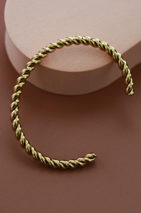 Cable Twist Cuff Bracelet