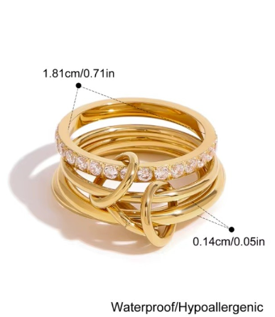 Faye Four Stack Ring