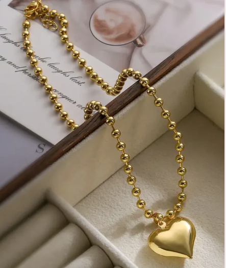 BB Puffy Heart Necklace