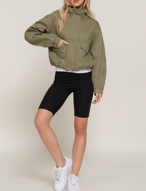 BB Twill Cropped Jacket