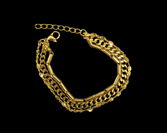 Ava 3 Chain Bracelet